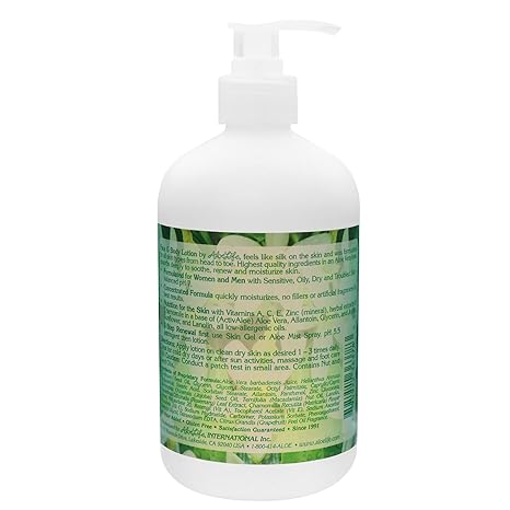 Aloe Life - Face & Body Lotion, Concentrated Formula, Hydrates Dry Skin, Contains Antioxidants, Minerals, & Herbal Extracts, Pleasant Grapefruit Scent, Safe For All Skin Types, Gluten-Free