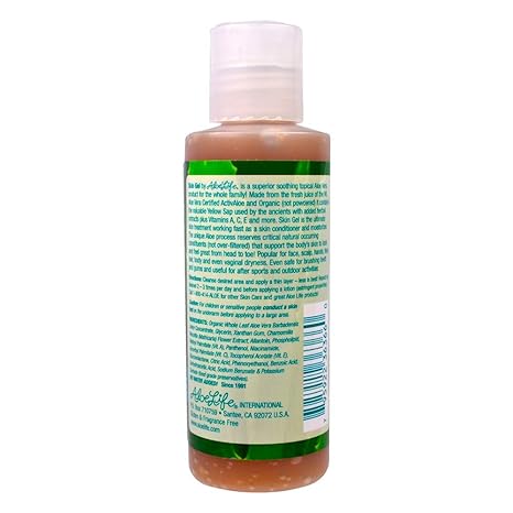 Aloe Life – Skin Gel & Herbs Ultimate Skin Treatment, 99% Certified Organic Whole Leaf Aloe Vera, Vitamins C, A, & E, Head-to-Toe Skin Care Support for the Whole Family, Fragrance-Free