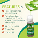 Aloe Life – Skin Gel & Herbs Ultimate Skin Treatment, 99% Certified Organic Whole Leaf Aloe Vera, Vitamins C, A, & E, Head-to-Toe Skin Care Support for the Whole Family, Fragrance-Free