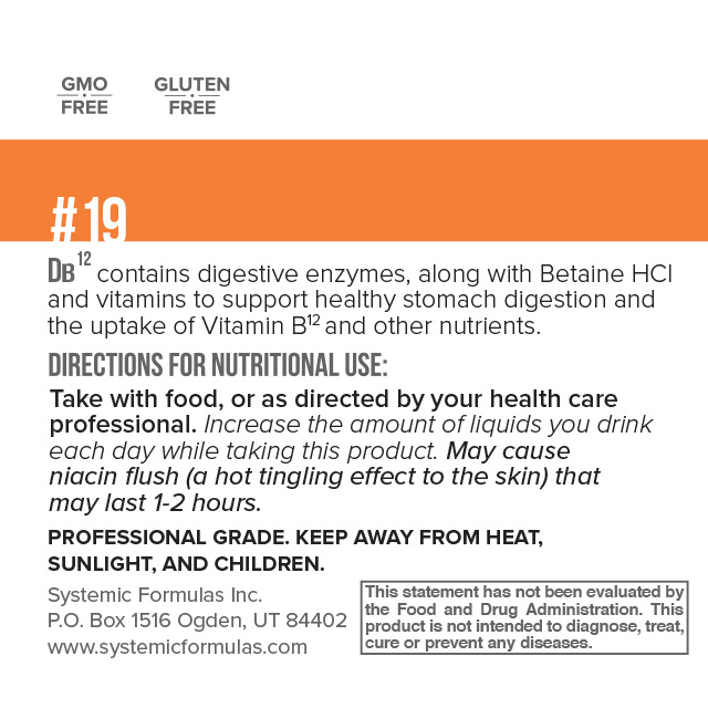 Systemic Formulas DB12 Digest