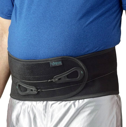 Aspen Adjustable Lumbar Support Brace; Targeted Compression Back Wrap