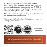 Systemic Formulas K Kidney Bio Function #56