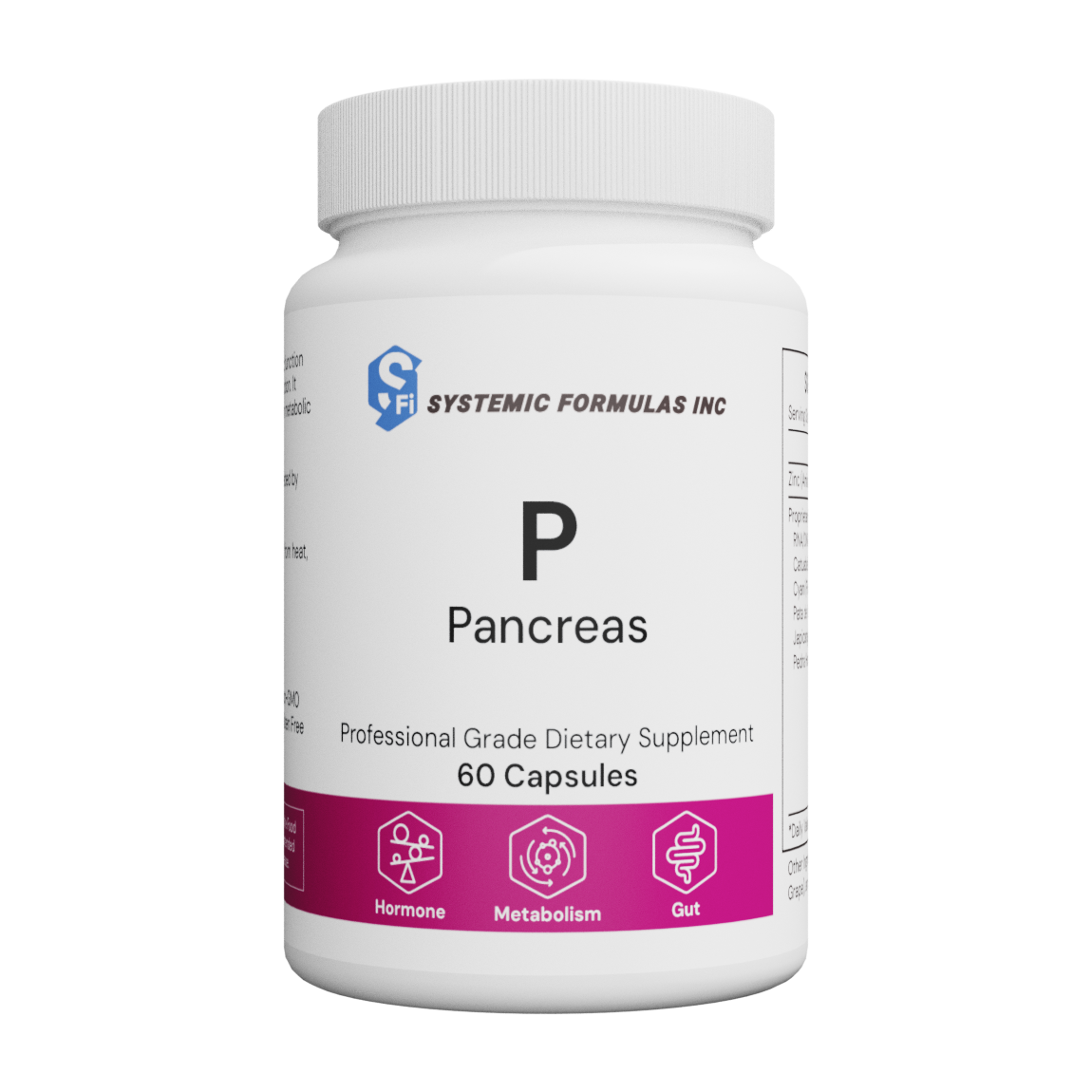 SYSTEMIC Formulas P Pancreas