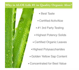 Aloe Life - Stomach Plus Formula, Fast-Acting Tonic for Children, Adults, & Seniors, Supports Healthy Digestion & Helps to Soothe Gas, Bloating, & Nausea, Aloe Vera Concentrate, Gluten-Free