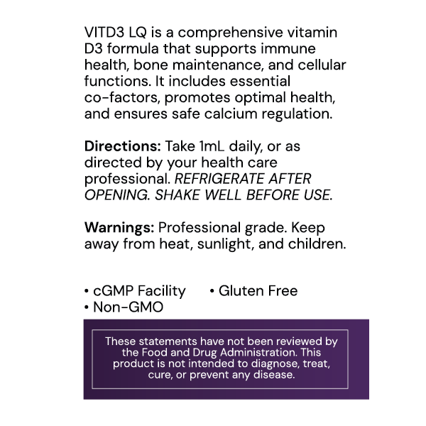 Systemic Formulas DV3 Liquid BioNutriment Vitamin D3 Plus Immune Support