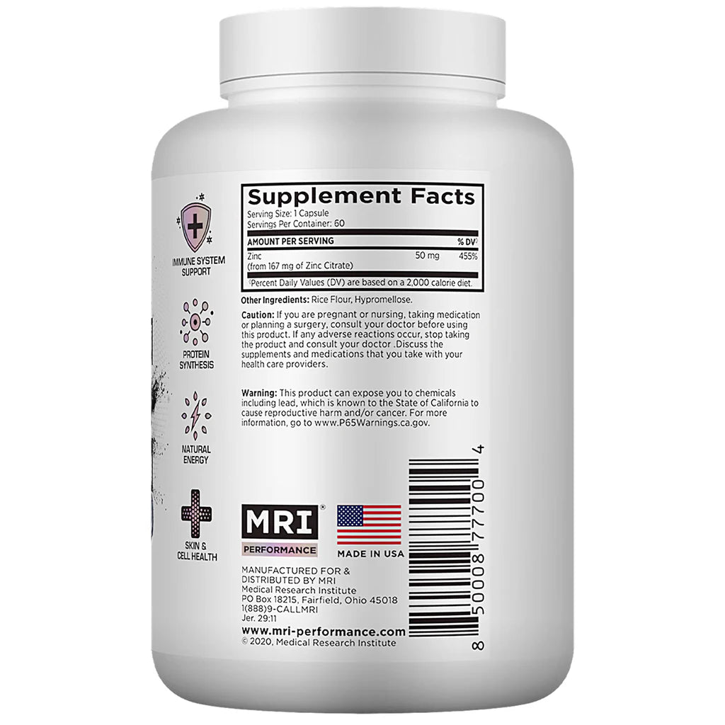 MRI Performance Zinc 50mg